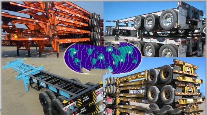 Semi Remorque Squelette Semi Remorque Squelette