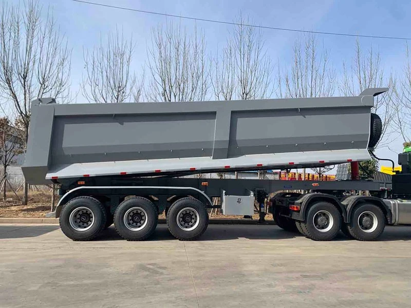 3 Axle Dump Semi Trailer For Sale