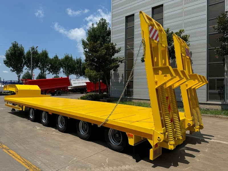 5 Axle 100 Ton Lowbed Semi Trailer suppliers
