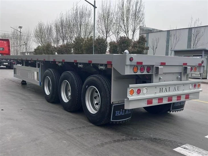3 Axle 40ft Flatbed Semi Trailer For Panama Freight Transport suppliers