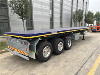 3 Axle 40ft Flatbed Cargo Semi Trailer