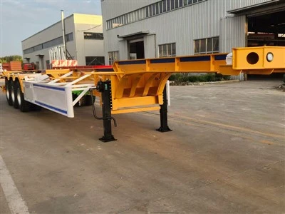 3 Axle 40ft Heavy Duty Reinforced Skeleton Semi Trailer | For Africa Inland Unpaved Road Container Transport